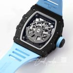 Replica Richard Mille Rm35 02 Bbr Factory Skeleton Dial Blue Rubber Strap (8)