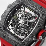 Replica Richard Mille Rm35 02 Bbr Factory Skeleton Dial Red Rubber Strap (7)