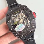 Replica Richard Mille Rm35 02 Kv Factory Black Rubber Strap (2)