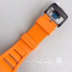 Replica Richard Mille Rm35 02 Kv Factory Orange Rubber Strap (8)