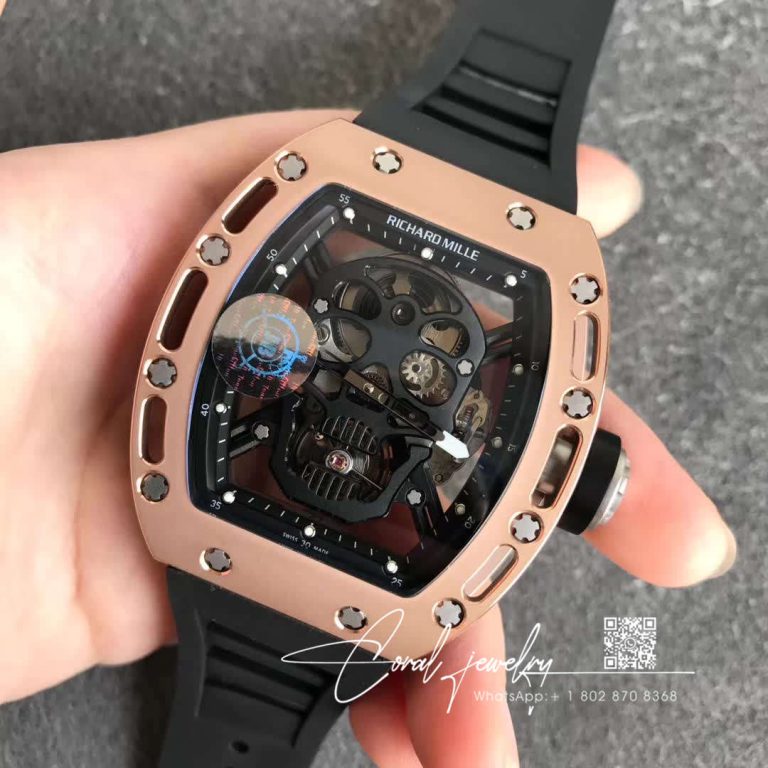 Replica Richard Mille Rm52 01 Tourbillon Jb Factory Skull Dial (2)