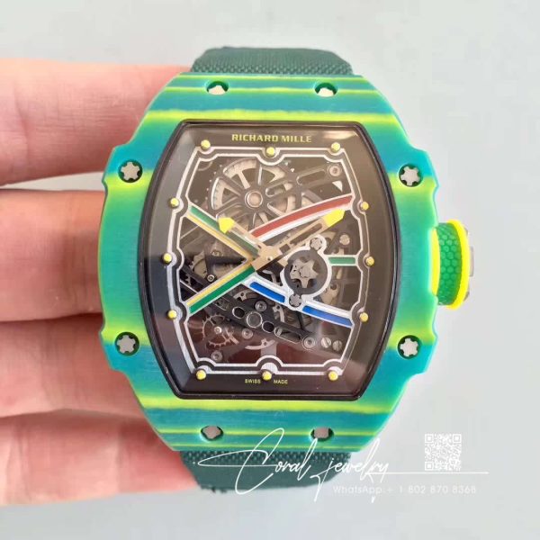 Replica Richard Mille Rm67 02 High Jump Mutaz Essa Barshim Kv Factory Black Dial (19)