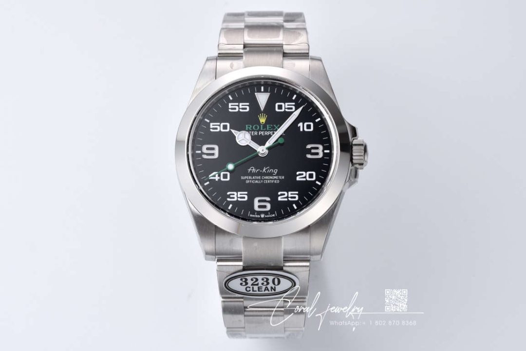 Replica Rolex Air King M126900 0001 Clean Factory Stainless Steel Strap (1)