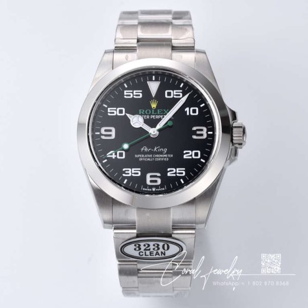 Replica Rolex Air King M126900 0001 Clean Factory Stainless Steel Strap (1)