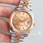 Replica Rolex Datejust 116234 02 36mm Ar Factory Rose Gold Dial (3)