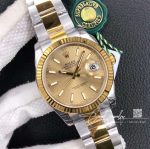 Replica Rolex Datejust 41mm M126333 0009 Clean Factory Gold Bezel (2)