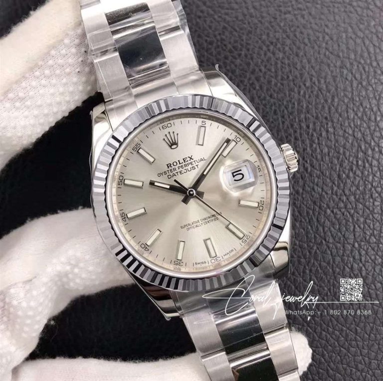 Replica Rolex Datejust M126300 0005 Ew Factory White Strap (2)