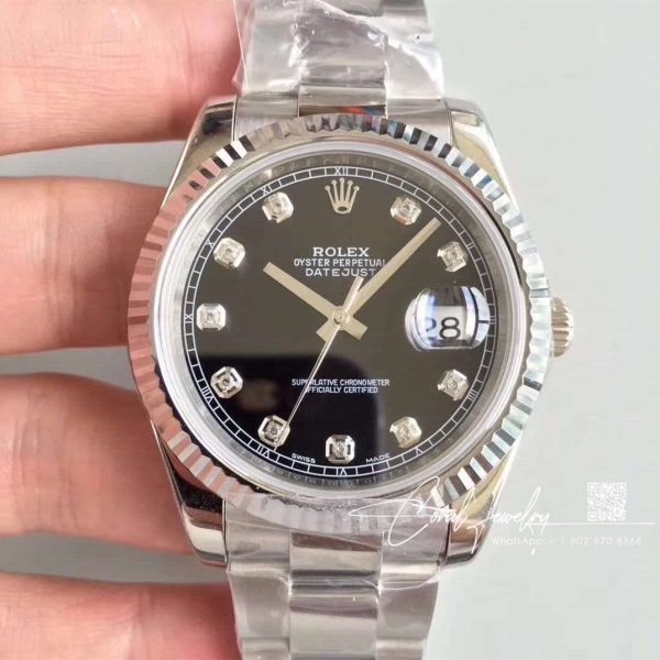 Replica Rolex Datejust M126334 0005 Ew Factory Stainless Steel Strap (10)