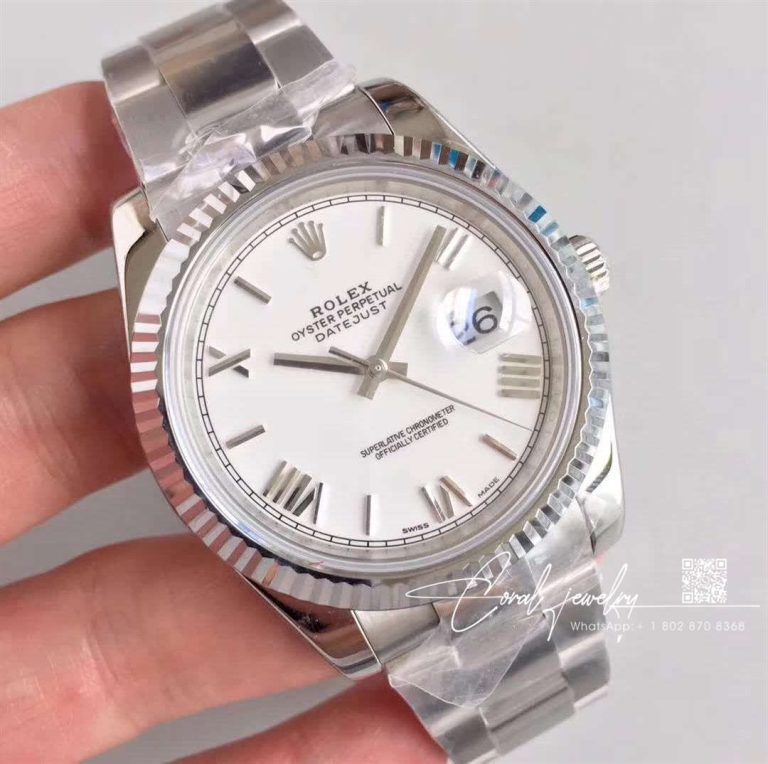 Replica Rolex Datejust M126334 0023 Ew Factory White Strap (2)