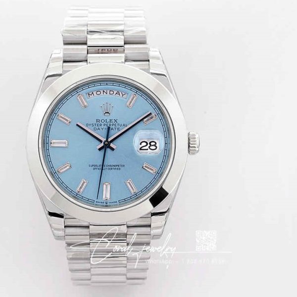 Replica Rolex Day Date 228206 Ew Factory Stainless Steel Strap (1)