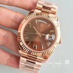 Replica Rolex Day Date 40mm 228235 Ew Factory Brown Dial (3)