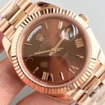 Replica Rolex Day Date 40mm 228235 Ew Factory Brown Dial (4)