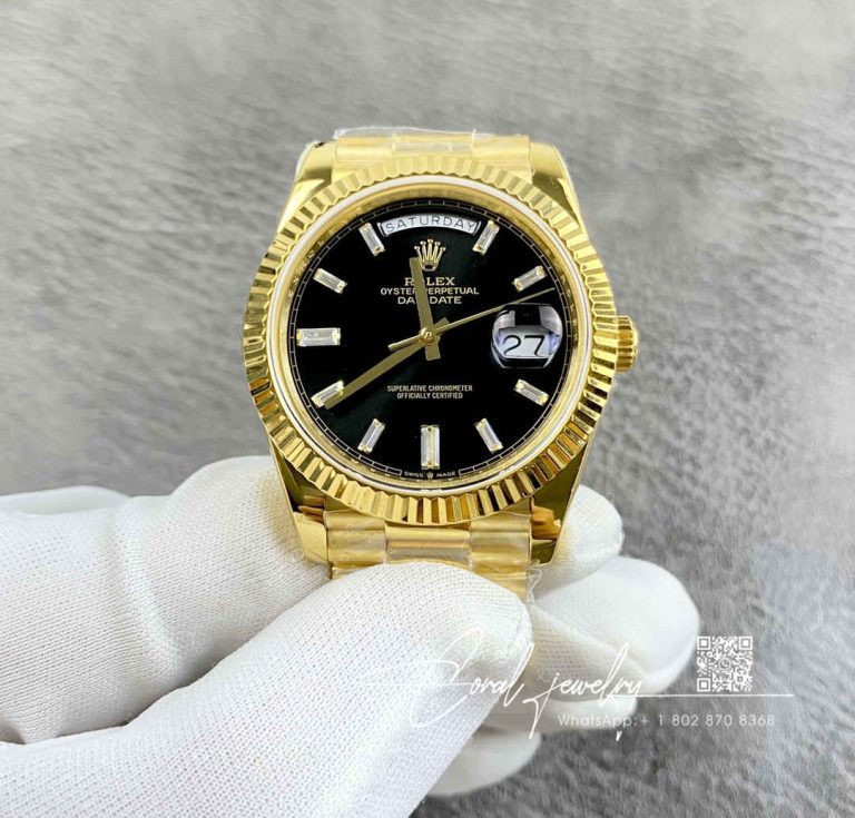 Replica Rolex Day Date 40mm Ew Factory Gold Strap (1)