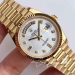 Replica Rolex Day Date M128238 Ew Factory White Dial Diamond Time Scale (4)