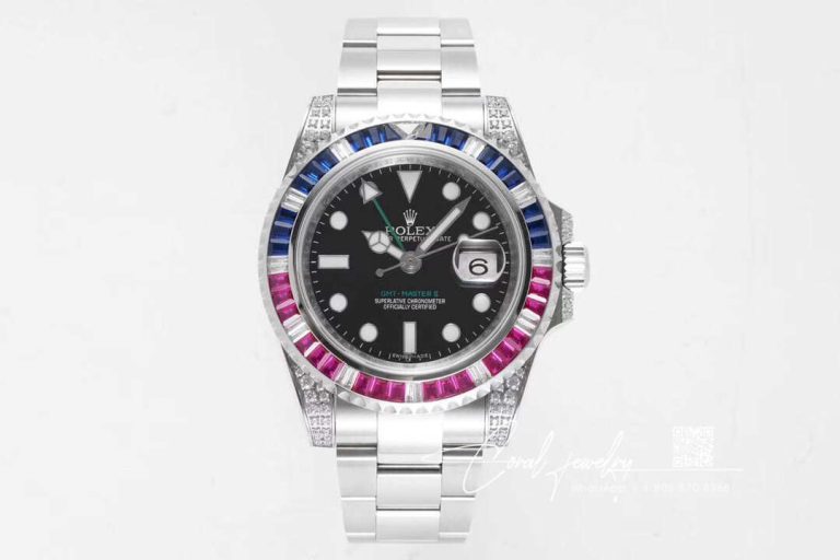 Replica Rolex Gmt Master Ii 116759 Saru 78209 Or Factory Black Dial (1)