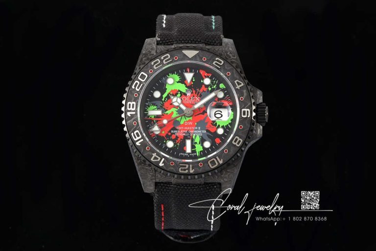 Replica Rolex Gmt Master Ii Diw Black Strap (10)