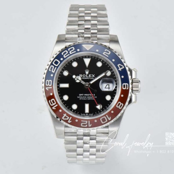 Replica Rolex Gmt Master Ii M126710blro 0001 C+ Factory Black Dial (1)