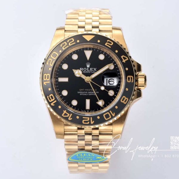 Replica Rolex Gmt Master Ii M126718grnr 0001 Clean Factory Black Bezel (1)