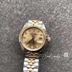 Replica Rolex Lady Datejust 28mm 18k Champagne Color Dial (6)