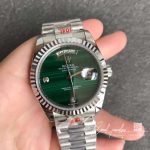 Replica Rolex President Day Date 18038 Malachite Green Diamond Dial (3)