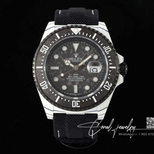 Replica Rolex Sea Dweller Diw Factory Black Strap (1)