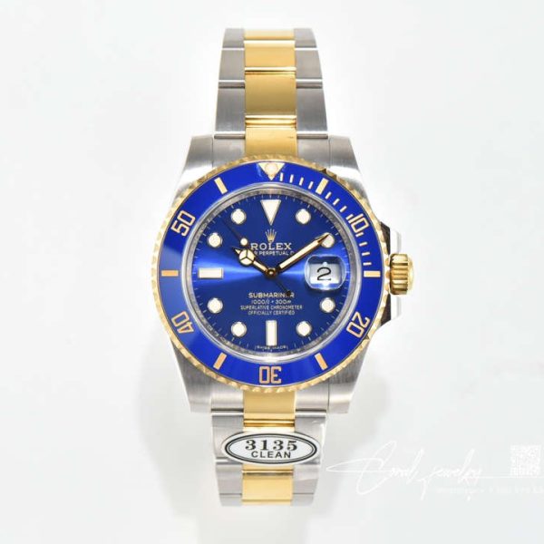 Replica Rolex Submariner 116613lb 97203 Clean Factory V4 Stainless Steel Strap (1)