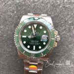 Replica Rolex Submariner Date Oyster 40mm Oystersteel 116610lv Noob Factory V10 Green Dial Watch (6)