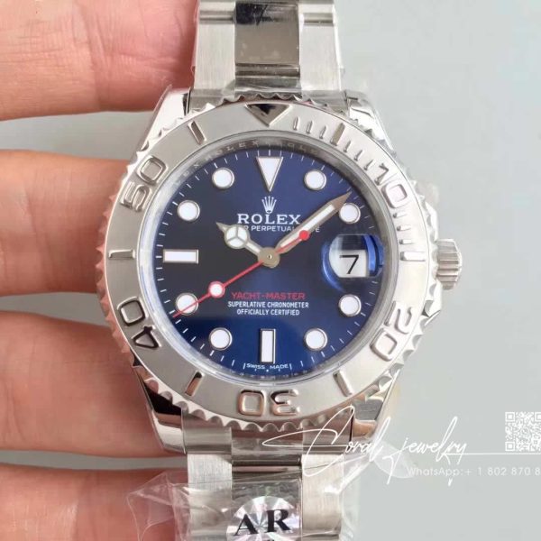 Replica Rolex Yacht Master 268622 Ar Factory White Strap (1)