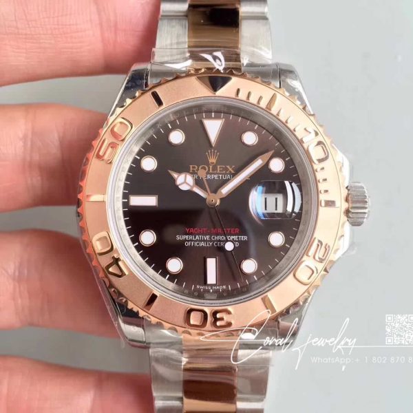 Replica Rolex Yacht Master 40mm 116621 Ar Factory Chocolate Dial (1)