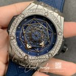 Replica Hublot Big Bang Wwf Factory Blue Dial (3)