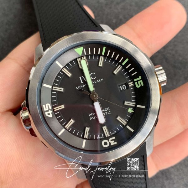 Replica Iwc Aquatimer Iw329001 V6 Factory Black Strap (2)