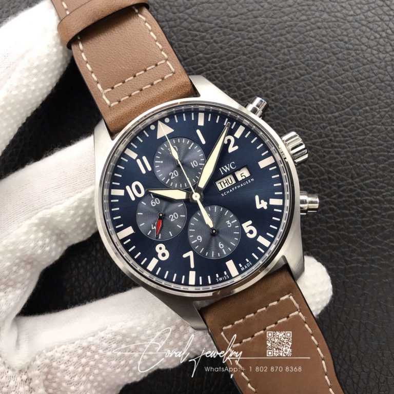 Replica Iwc Pilot Chronograph Edition Le Petit Prince Iw377713 Zf Factory Blue Dial (2)