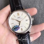 Replica Iwc Portofino Automatic Iw356501 Mks Factory Black Leather Strap White Dial (3)