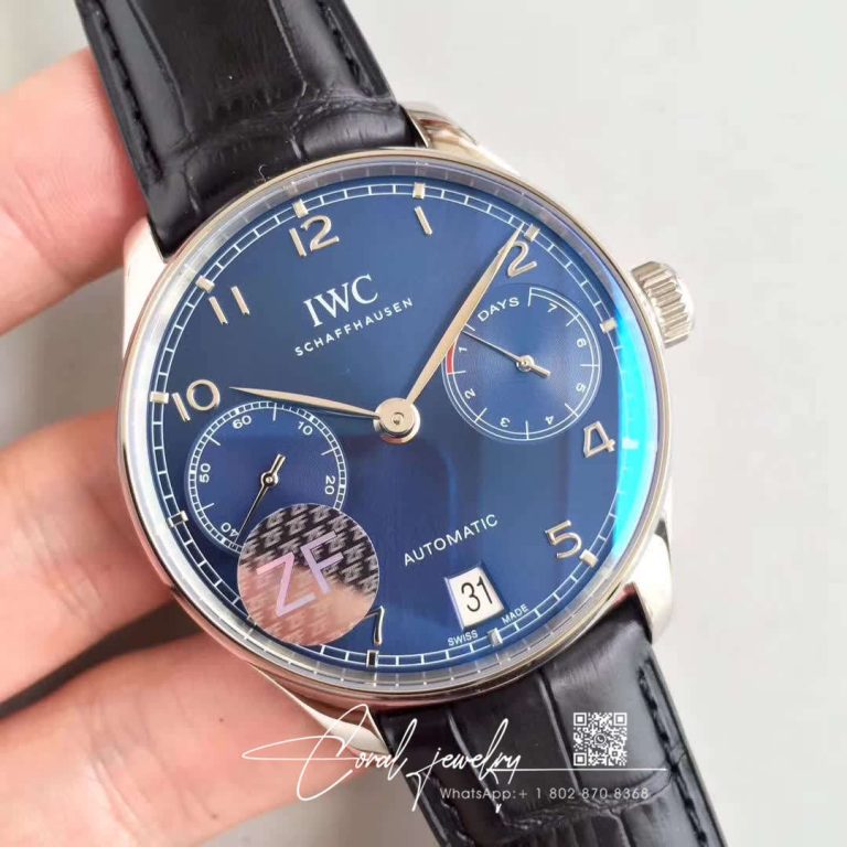 Replica Iwc Portugieser Iw500703 Zf Factory Blue Dial (2)