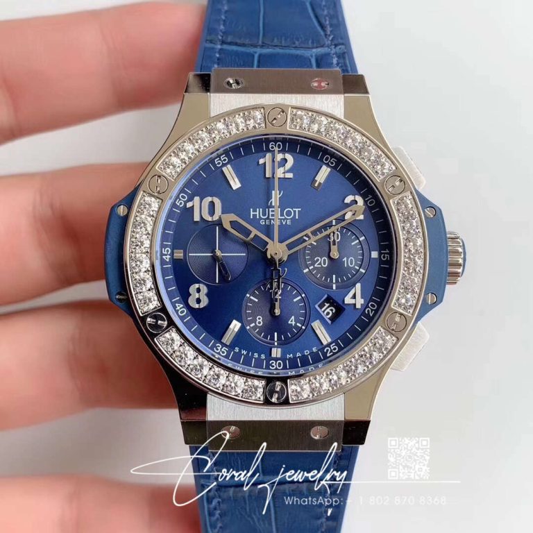 Replica Hublot Big Bang 341.sx.7170.lr.1204 V6 Factory Blue Strap (1)