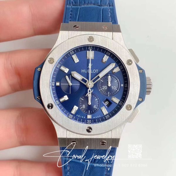 Replica Hublot Big Bang Classic Fusion Chronograph 44mm 301.sx.7170.lr V6 Factory Blue Dial (1)