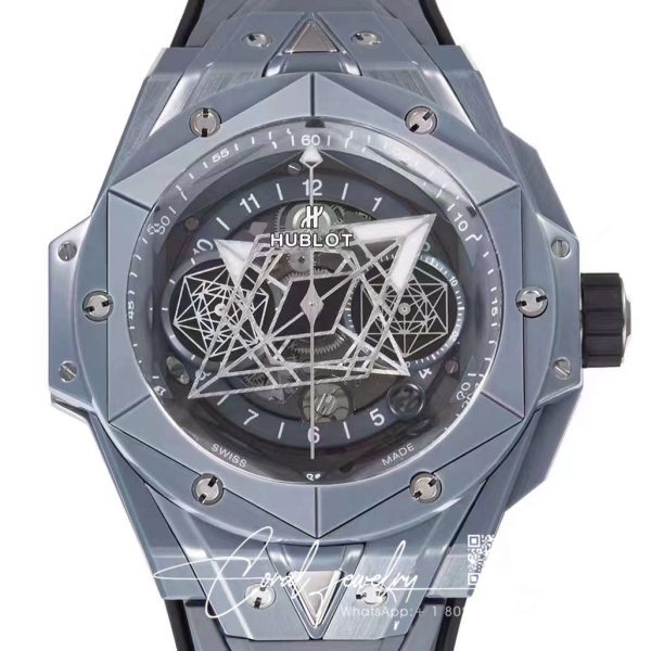 Replica Hublot Big Bang Sang Bleu Ii 418.cx.1114.rx.mxm20 Bb Factory Black Case (2)