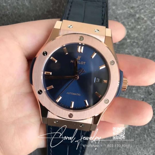 Replica Hublot Classic Fusion 511.ox.7180.lr Wwf Factory Blue Strap (1)