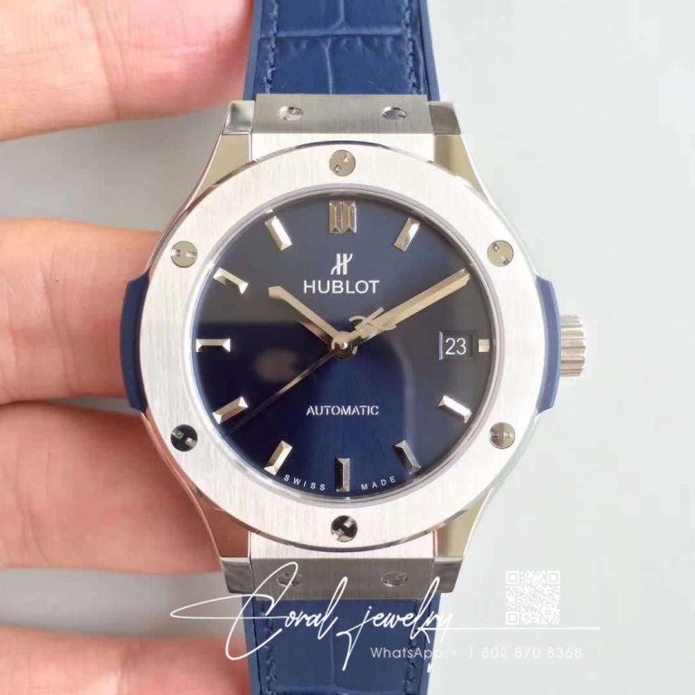 Replica Hublot Classic Fusion Titanium Blue 511.nx.7170.lr Jb Factory Blue Dial (1)