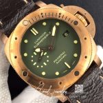 Replica Panerai Luminor Submersible 1950 Bronzo Pam382 Vs Factory V2 Green Dial (4)