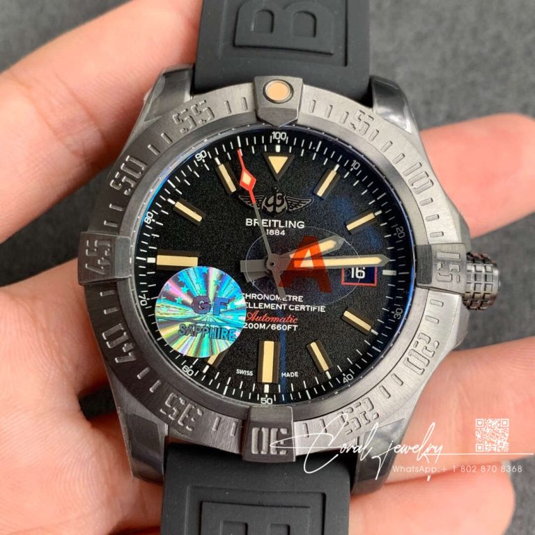 Replica Breitling Avenger Blackbird 44mm V173311 Gf Factory V4 Black Dial (1)