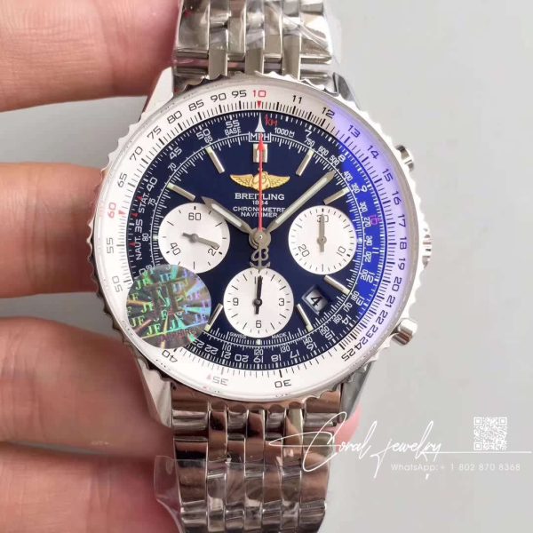 Replica Breitling Navitimer 01 Ab012012bb01447a Jf Factory Blue Dial (1)