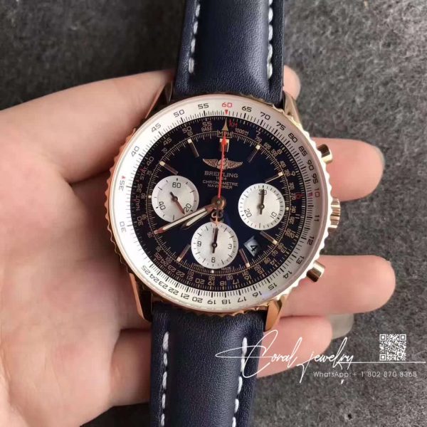 Replica Breitling Navitimer 01 Rb012012 Jf Factory Blue Dial (1)