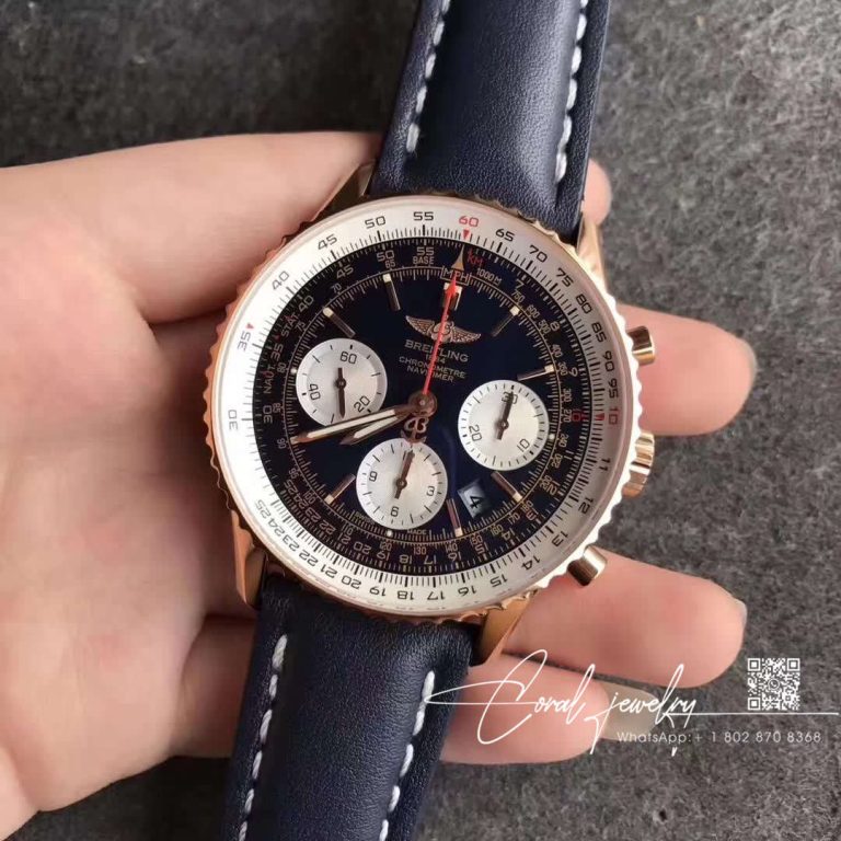 Replica Breitling Navitimer 01 Rb012012 Jf Factory Blue Dial (2)