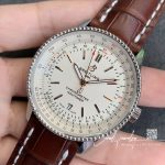 Replica Breitling Navitimer 1 A17326211g1p2 V7 Factory Brown Leather Strap (3)