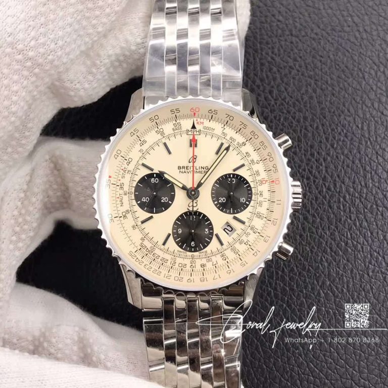 Replica Breitling Navitimer 1 B01 Ab0121211g1a1 Gf Factory Stainless Steel Strap (1)