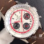 Replica Breitling Navitimer 1 B01 Chronograph 43 Twa Edition Ab01219a1g1x1 V9 Factory Silver Dial (4)