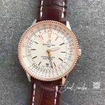 Replica Breitling Navitimer 1 U17326211g1p2 V7 Factory Brown Strap (6)