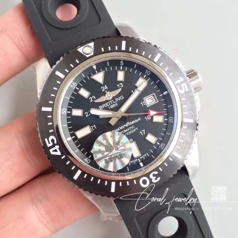 Replica Breitling Superocean M1739313be92227sm20ss.1 Gf Factory Black Strap (2)