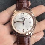 Replica Jaeger Lecoultre Master Control Date Q1542520 Zf Factory 18k Rose Gold White Dial (1)